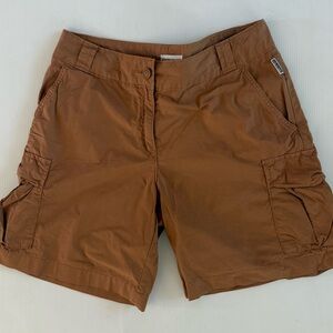 NAPAPIJRI Womens Cargo Shorts Size 28 Brown Outdoor Hiking